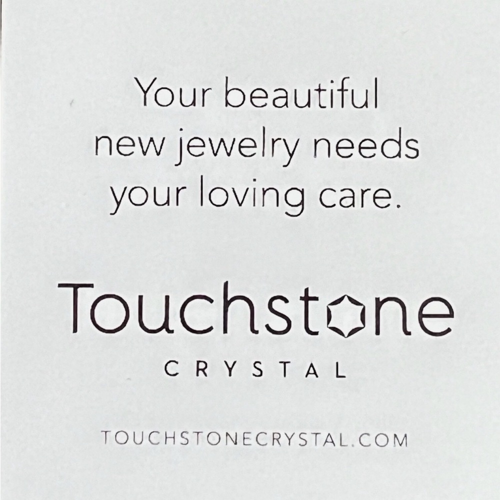 Touchstone Crystal by Swarovski APRIL BIRTHSTONE Necklace Crystal Rhodium Plated - Picture 7 of 7